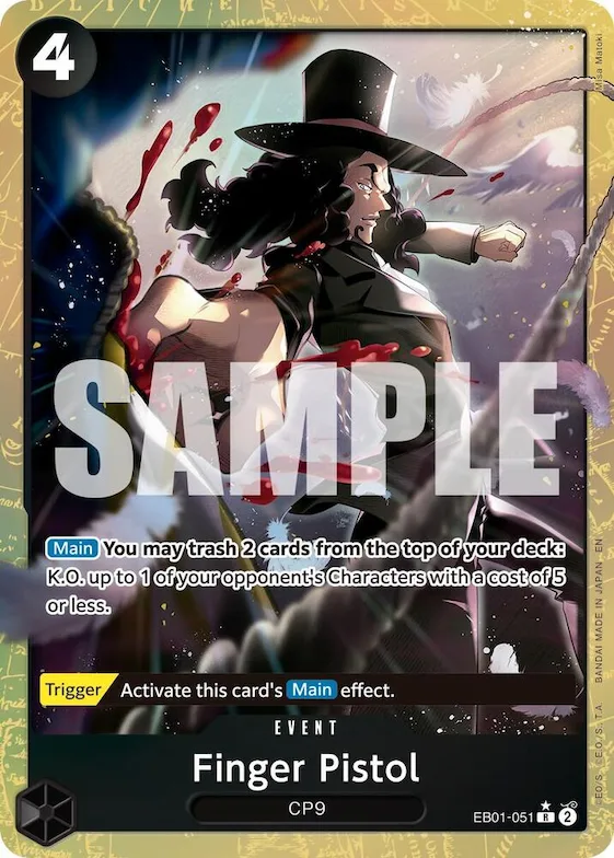 Finger Pistol (Alternate Art) #eb1-051 – Premium Booster -The Best- Vol. 2