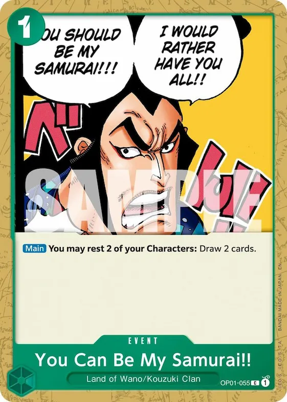 You Can Be My Samurai!! (Reprint) #op1-055 – Premium Booster -The Best- Vol. 2