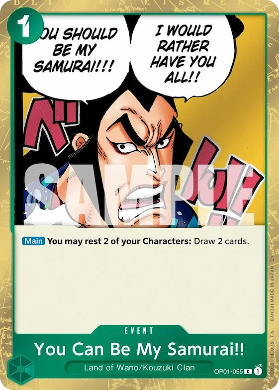 You Can Be My Samurai!! (Pirate Foil) #op1-055 – Premium Booster -The Best- Vol. 2