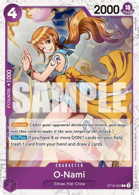 O-Nami (Pirate Foil) #st18-002 – Premium Booster -The Best- Vol. 2