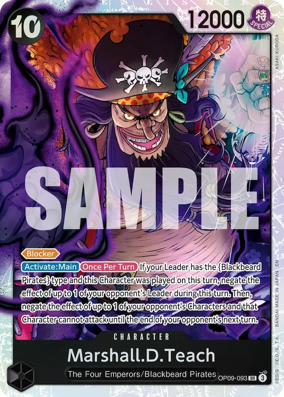 Marshall.D.Teach - OP09-093 (Reprint) #op9-093 – Premium Booster -The Best- Vol. 2