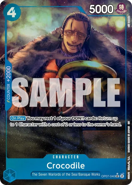 Crocodile - OP07-040 (Alternate Art) #op7-040 – Premium Booster -The Best- Vol. 2