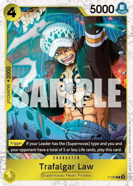 Trafalgar Law -  P-088 (Pirate Foil) #p-088 – Premium Booster -The Best- Vol. 2