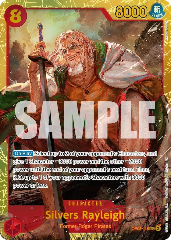 Silvers Rayleigh - OP08-118 (Reprint) #op8-118 – Premium Booster -The Best- Vol. 2