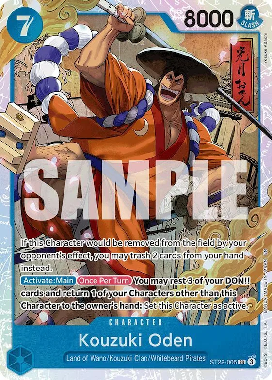 Oden Kozuki st22-005 – ST22 – Starter Deck 22: Ace & Newgate