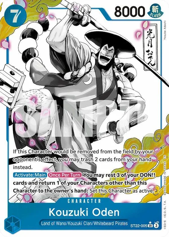 Kouzuki Oden (Parallel) #st22-005 – Starter Deck 22: Ace & Newgate