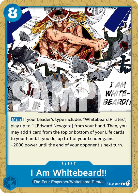 I Am Whitebeard!! #st22-015 – Starter Deck 22: Ace & Newgate