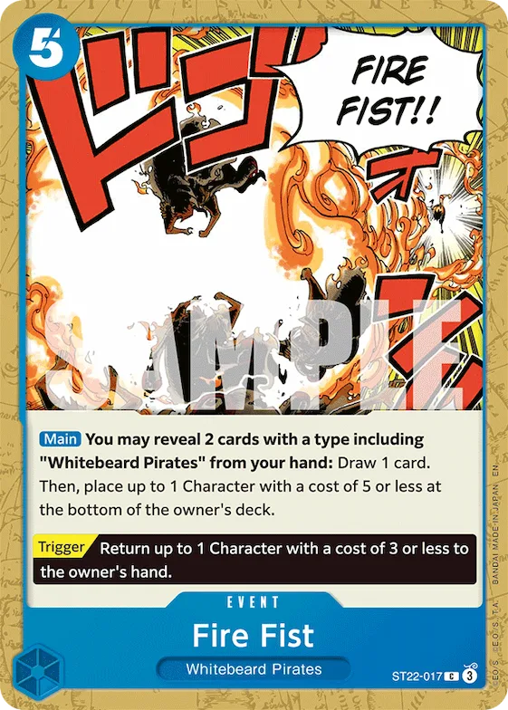 Fire Fist #st22-017 – Starter Deck 22: Ace & Newgate