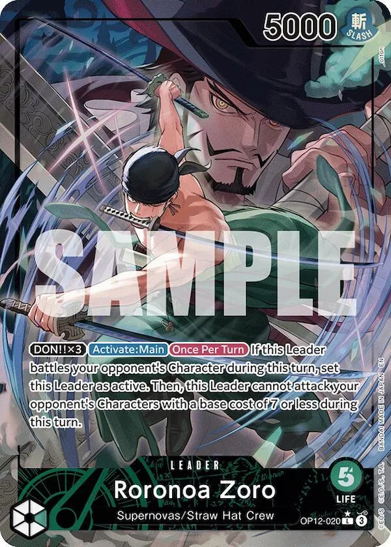 Roronoa Zoro (020) (Alternate Art) #op12-020 – Legacy of the Master