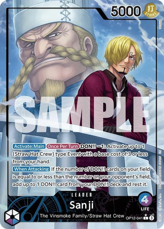 Sanji (041) (Alternate Art) #op12-041 – Legacy of the Master