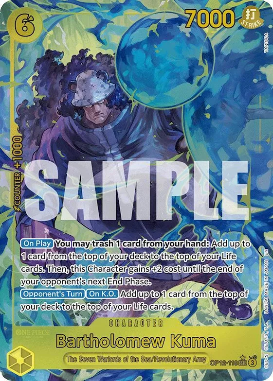 Bartholomew Kuma (Alternate Art) #op12-119 – Legacy of the Master