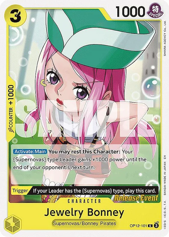 Jewelry Bonney (101) #op12-101 – Legacy of the Master Release Event Cards