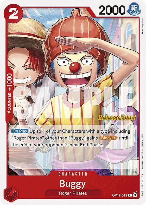 Buggy (012) #op12-012 – Legacy of the Master Release Event Cards