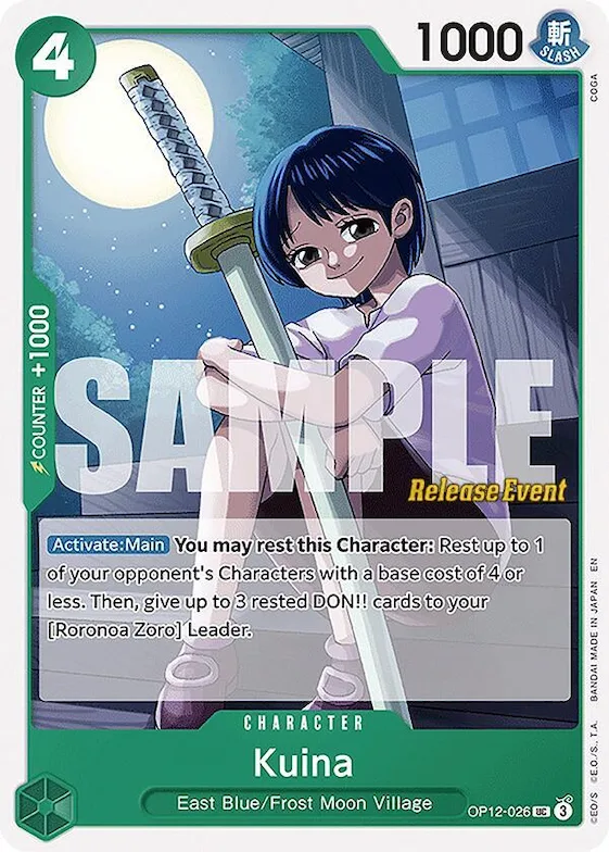 Kuina #op12-026 – Legacy of the Master Release Event Cards