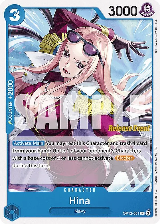 Hina #op12-051 – Legacy of the Master Release Event Cards