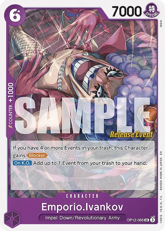 Emporio.Ivankov (065) #op12-065 – Legacy of the Master Release Event Cards