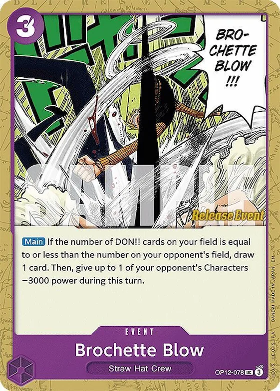Brochette Blow #op12-078 – Legacy of the Master Release Event Cards