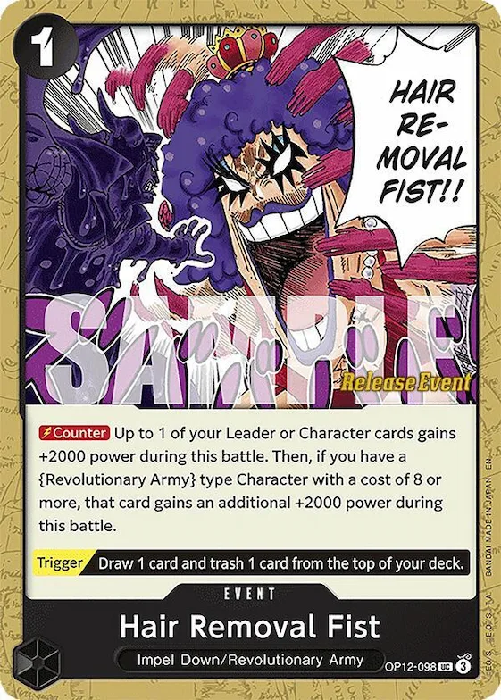 Pointe dépilatoire op12-098 – OP12 – Legacy of the Master Release Event Cards
