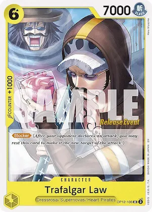 Trafalgar Law (106) #op12-106 – Legacy of the Master Release Event Cards