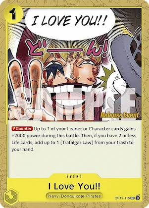 Je t'aime fort ! op12-115 – OP12 – Legacy of the Master Release Event Cards