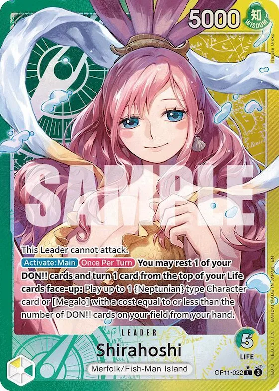 Shirahoshi (022) (Alternate Art) #op11-022 – A Fist of Divine Speed