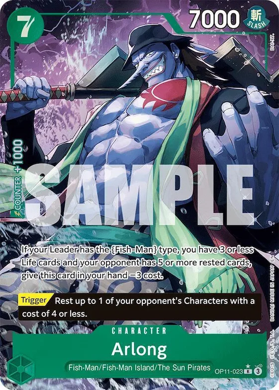Arlong (Alternate Art) #op11-023 – A Fist of Divine Speed