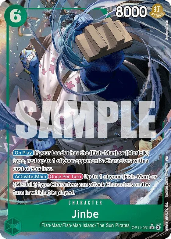 Jinbe (031) (Alternate Art) #op11-031 – A Fist of Divine Speed