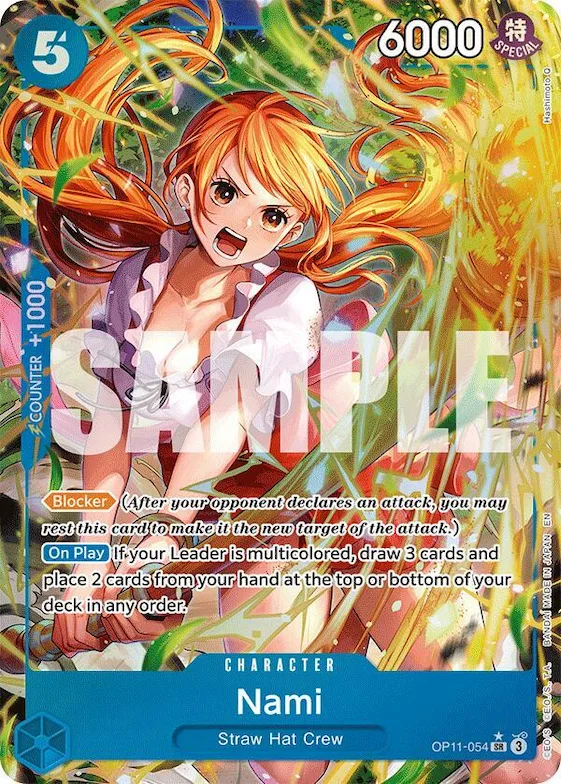 Nami (054) (Alternate Art) #op11-054 – A Fist of Divine Speed