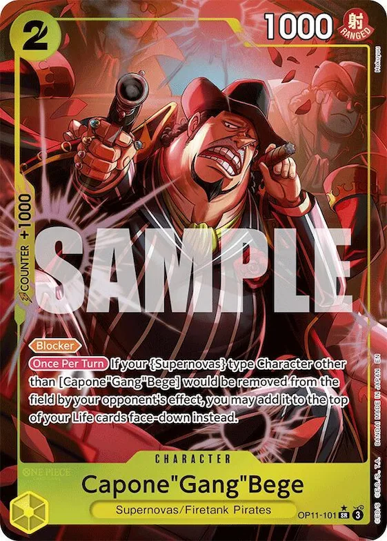 Capone"Gang"Bege (101) (Alternate Art) #op11-101 – A Fist of Divine Speed