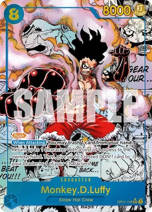 Monkey.D.Luffy (118) (Manga) op11-118 – OP11 – A Fist of Divine Speed