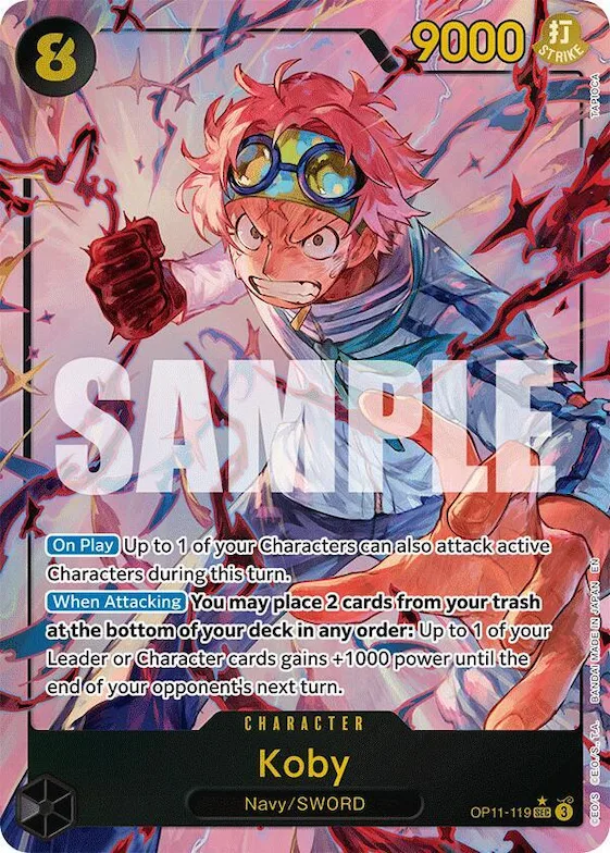 Koby (119) (Alternate Art) #op11-119 – A Fist of Divine Speed