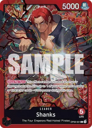 Shanks (Reprint) #op9-001 – Starter Deck 23: RED Shanks