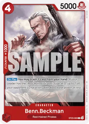 Benn.Beckman #st23-003 – Starter Deck 23: RED Shanks