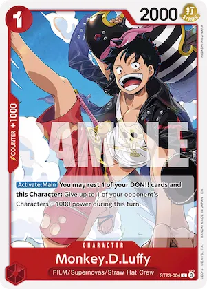 Monkey.D.Luffy #st23-004 – Starter Deck 23: RED Shanks