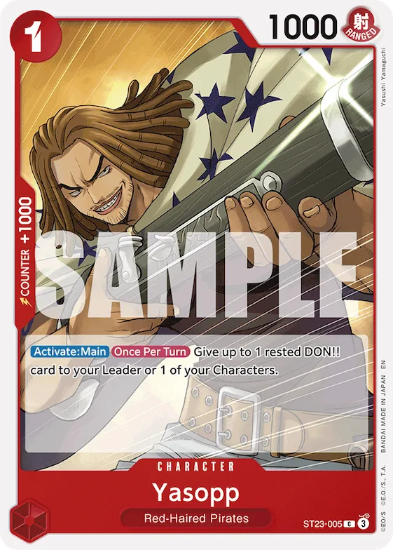 Yasopp st23-005 – ST23 – Starter Deck 23: RED Shanks