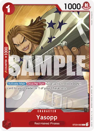 Yasopp #st23-005 – Starter Deck 23: RED Shanks