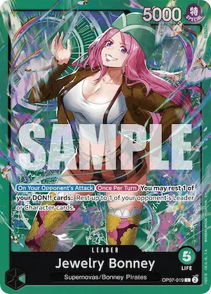 Jewelry Bonney (OP07-019) op7-019 – ST24 – Starter Deck 24: GREEN Jewelry Bonney