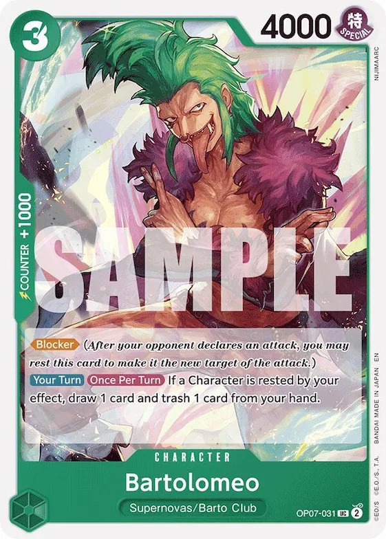 Bartolomeo (Reprint) #op7-031 – Starter Deck 24: GREEN Jewelry Bonney