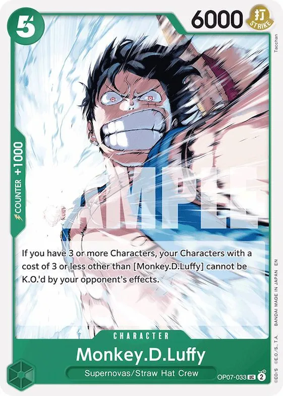 Monkey.D.Luffy (Reprint) #op7-033 – Starter Deck 24: GREEN Jewelry Bonney