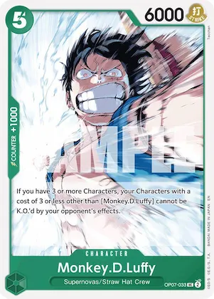 Monkey.D.Luffy (Reprint) #op7-033 – Starter Deck 24: GREEN Jewelry Bonney