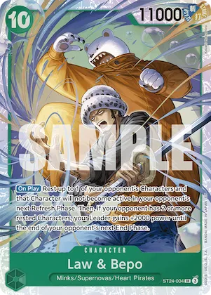 Law et Bepo st24-004 – ST24 – Starter Deck 24: GREEN Jewelry Bonney