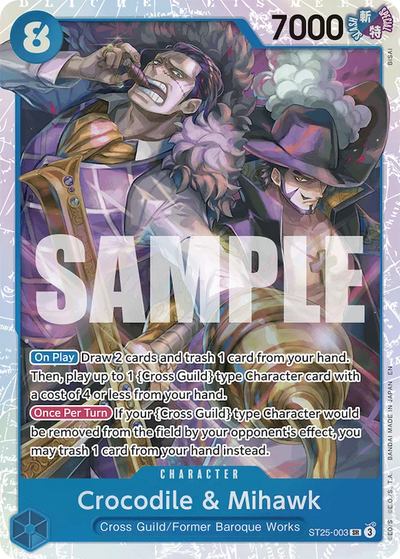 Crocodile & Mihawk #st25-003 – Starter Deck 25: BLUE Buggy