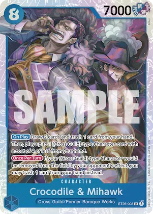 Crocodile et Mihawk st25-003 – ST25 – Starter Deck 25: BLUE Buggy