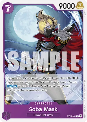 Soba Mask #st26-001 – Starter Deck 26: PURPLE/BLACK Monkey.D.Luffy