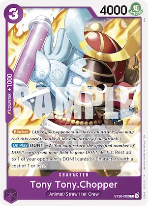 Tony-Tony Chopper st26-002 – ST26 – Starter Deck 26: PURPLE/BLACK Monkey.D.Luffy