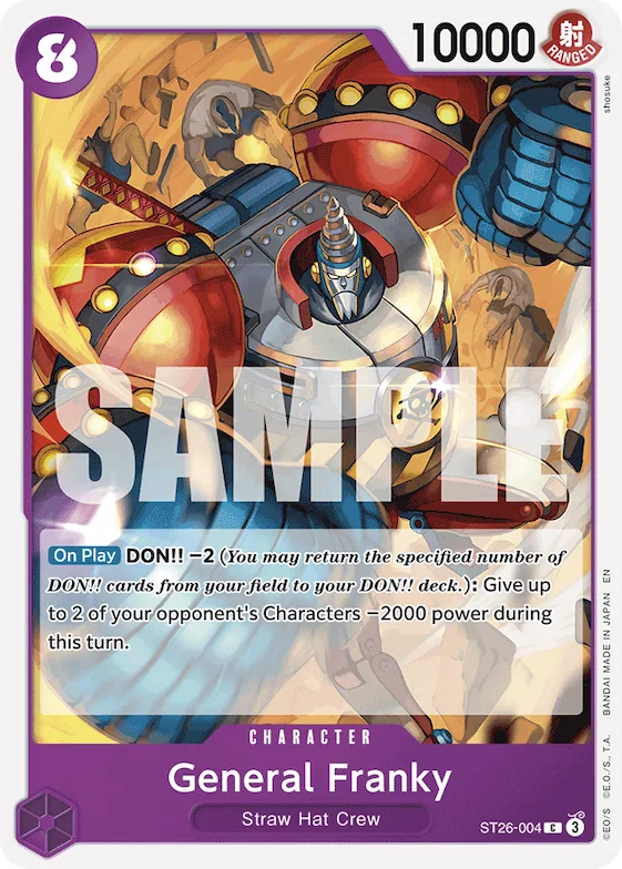 Général Franky st26-004 – ST26 – Starter Deck 26: PURPLE/BLACK Monkey.D.Luffy