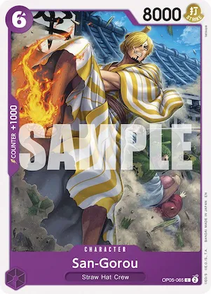 San-Gorou (Reprint) op5-065 – ST26 – Starter Deck 26: PURPLE/BLACK Monkey.D.Luffy