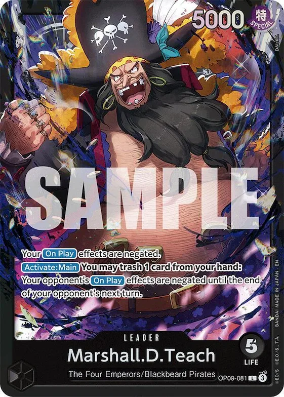 Marshall.D.Teach (OP09-081) #op9-081 – Starter Deck 27: BLACK Marshall.D.Teach