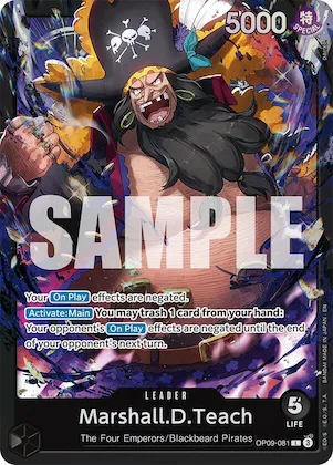 Marshall.D.Teach (OP09-081) op9-081 – ST27 – Starter Deck 27: BLACK Marshall.D.Teach