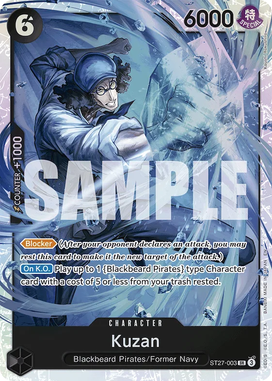 Kuzan #st27-003 – Starter Deck 27: BLACK Marshall.D.Teach